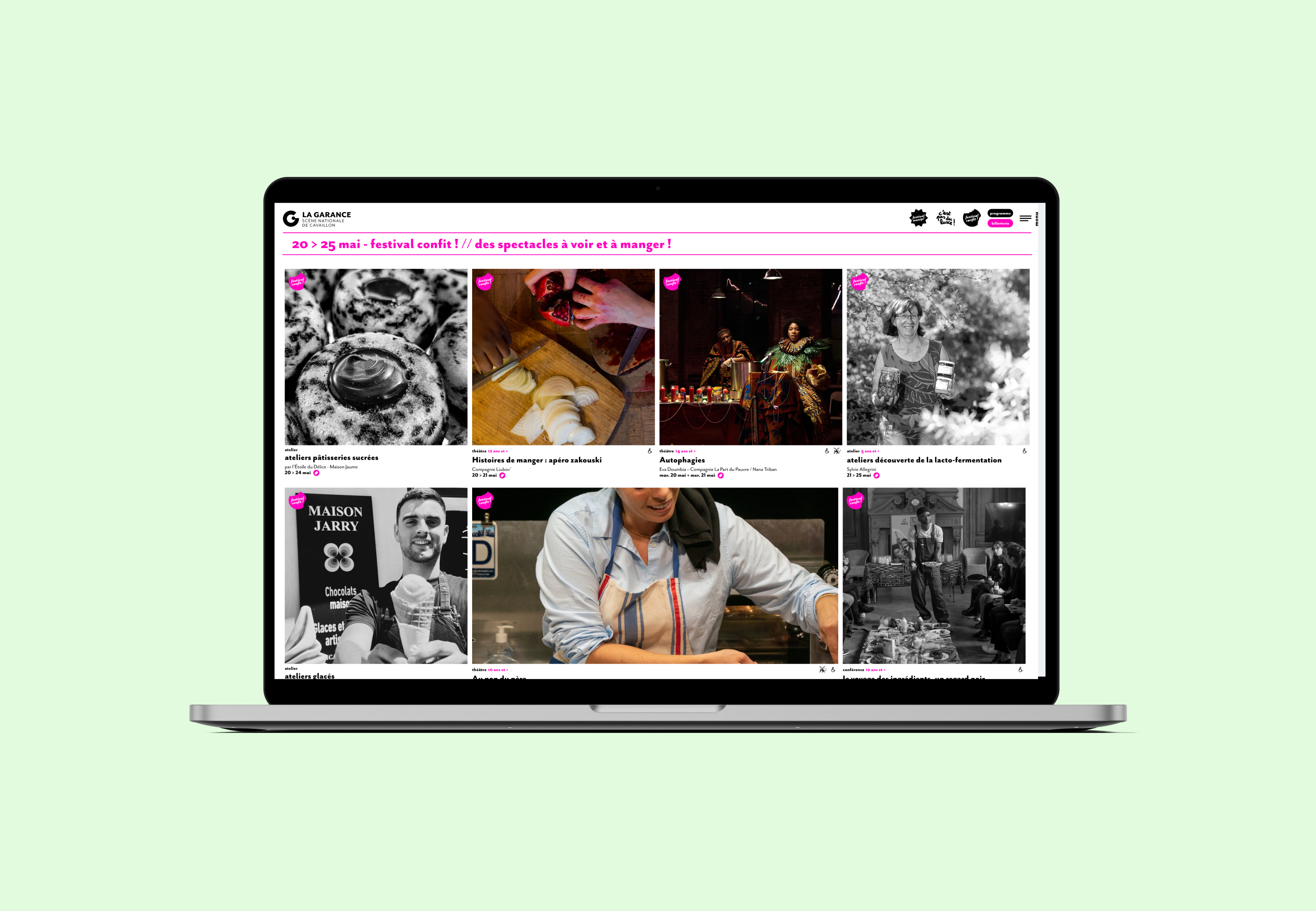 Mockup Desktop Artichoc La Garance