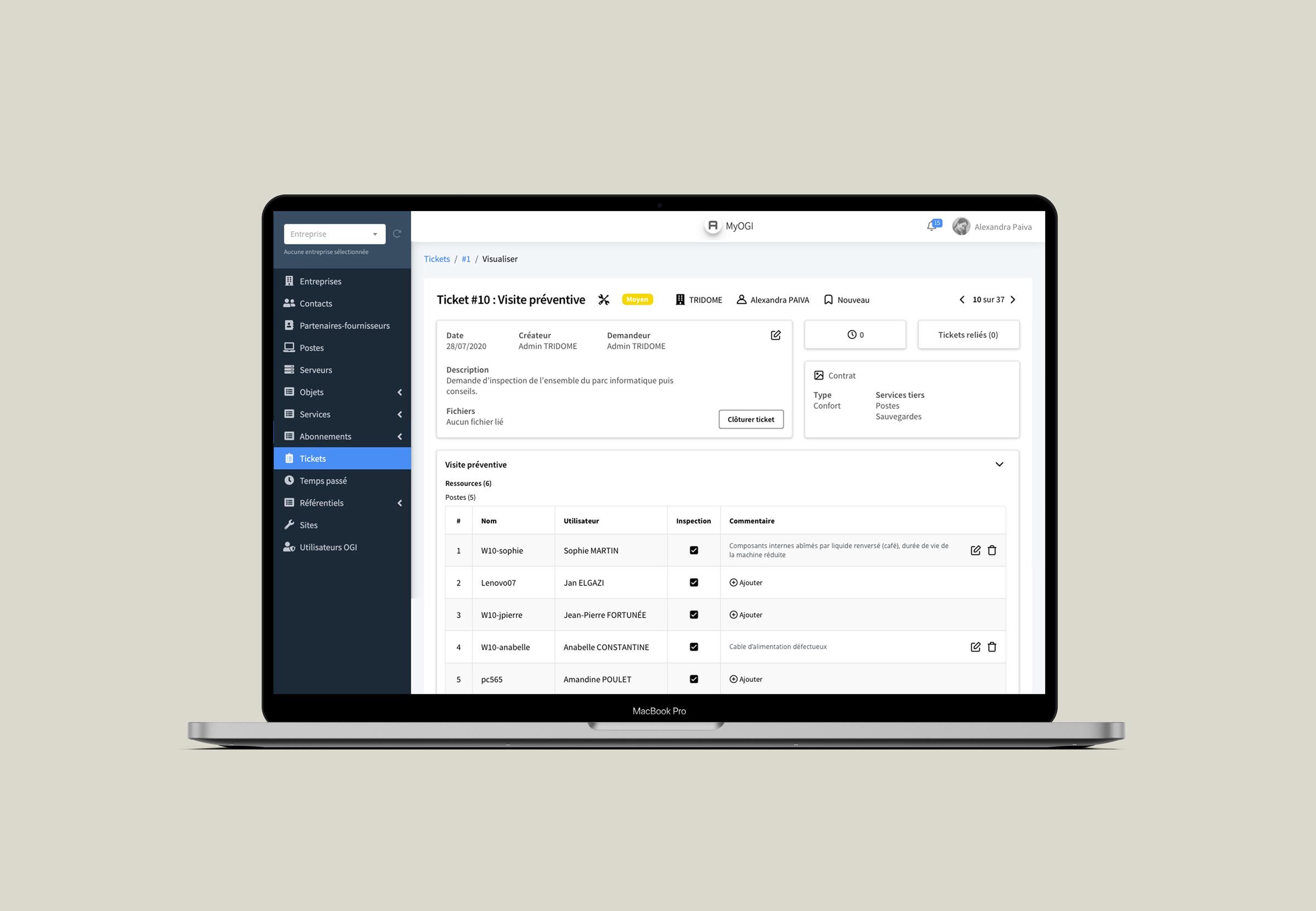 My Ogi Admin Screen Maintenance Original